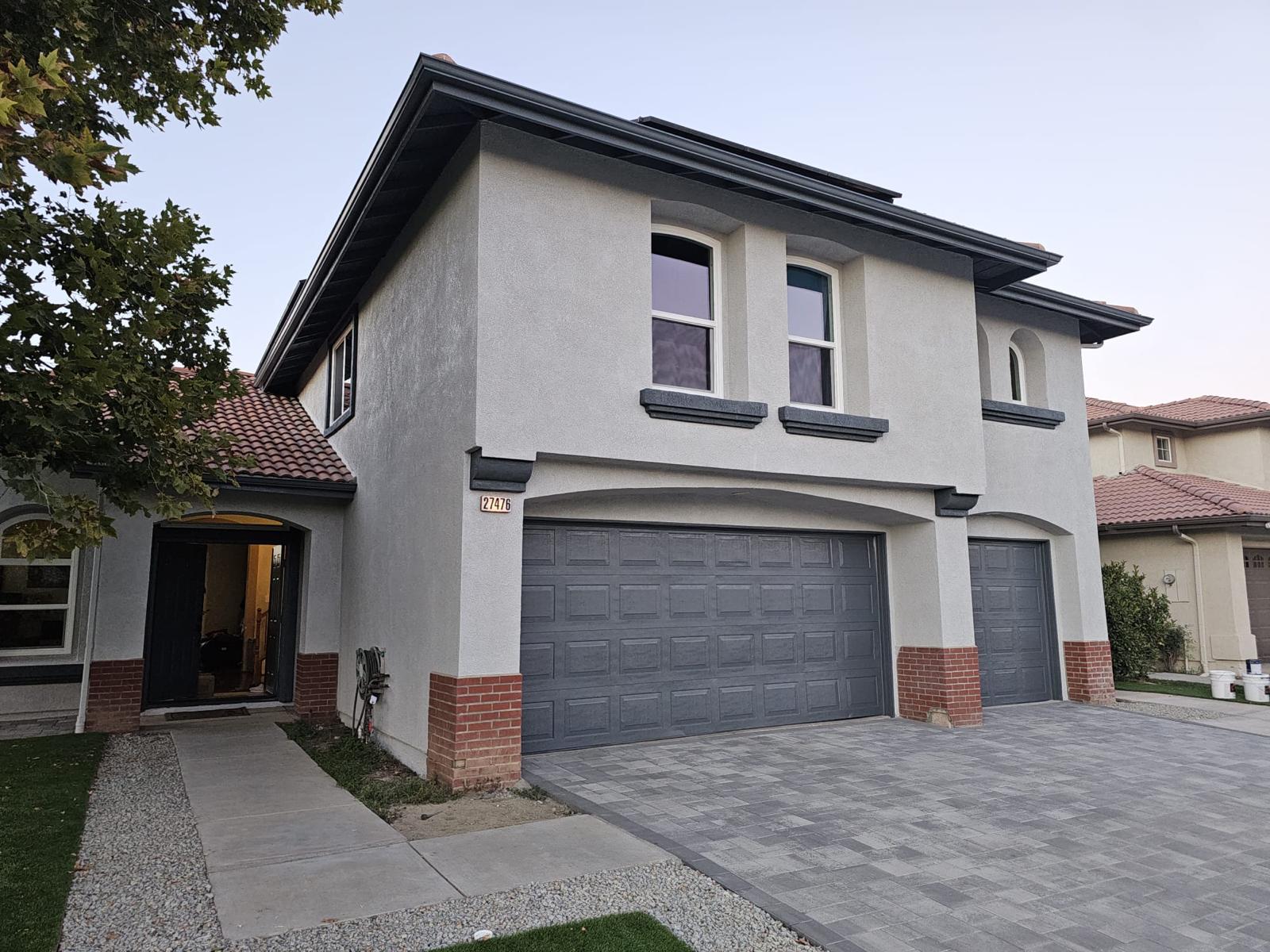 elastomeric paint applied stucco exterior Southern California home