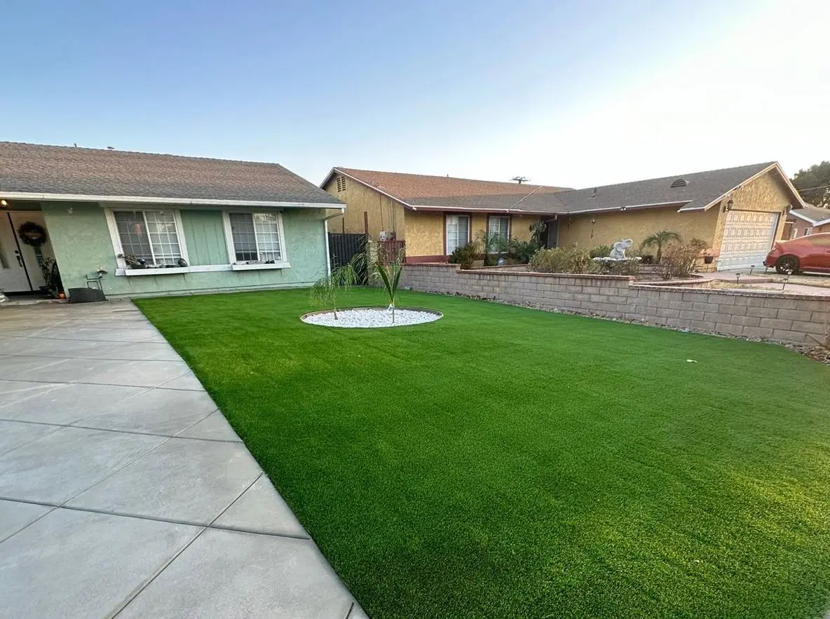 artificial turf installation Southern California residential backyard